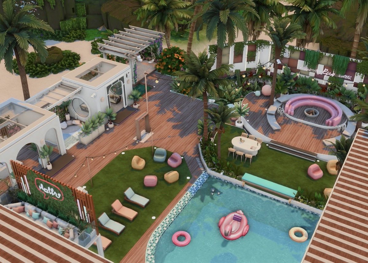 coastalcowplant's tweet image. Love Island Villa download coming out next week!!💗🌴

#ShowUsYourBuilds #Sims4
