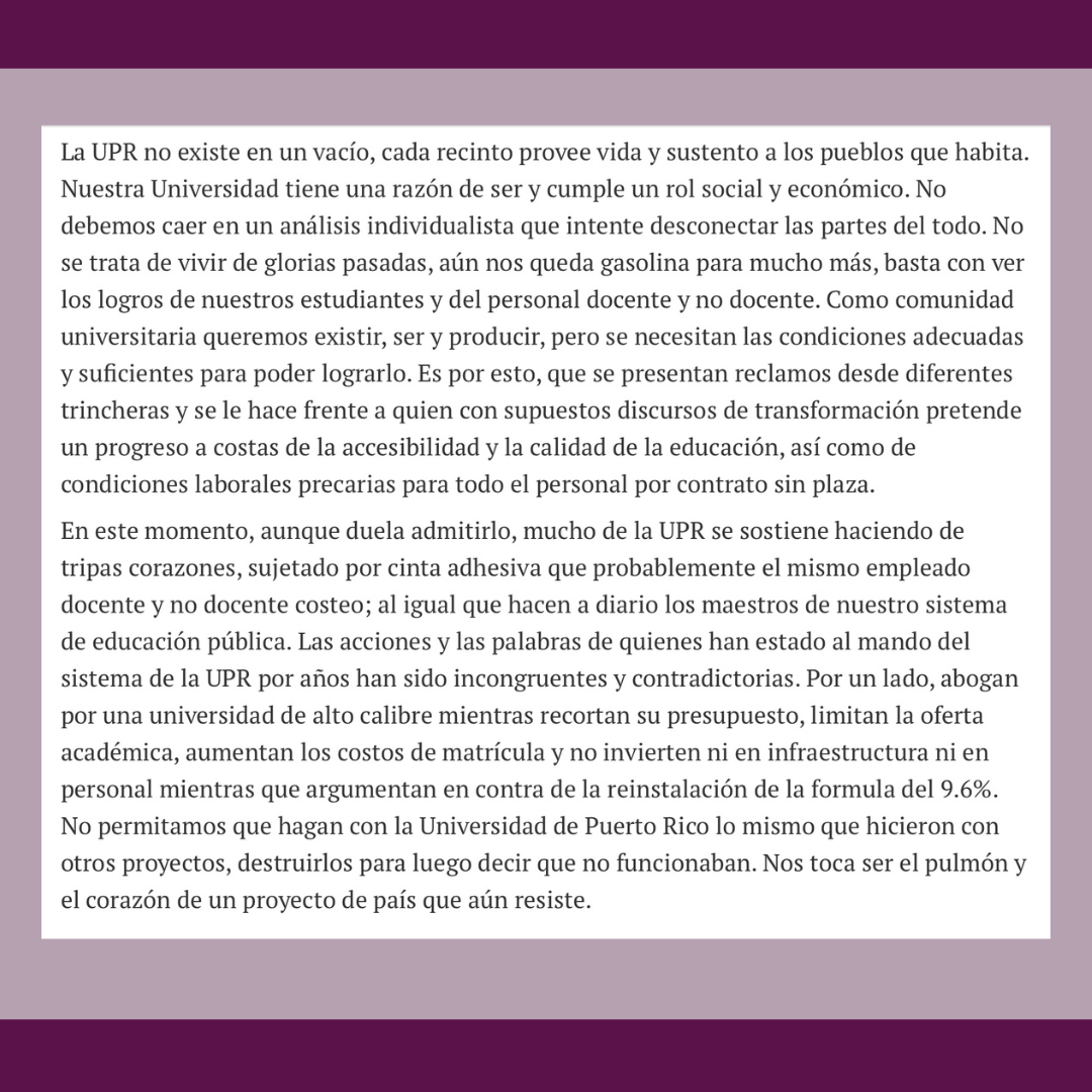 InocenciaUPR's tweet photo. Compartimos columna de opinión de nuestra Coordinadora, Lcda. Nikxa Rivera Berríos, titulada “Acción por nuestra Universidad” publicada en la edición en línea del periódico El Nuevo Día. 

https://t.co/vDCO3tme4H https://t.co/TgCvee6XxL