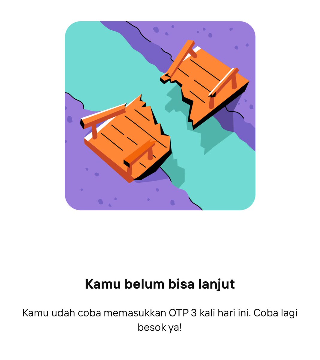 averouzen's tweet photo. @BNI saya uninstall download lagi pas masuk input otp bener sekali dan malah gini??? Aduh wasting time banget https://t.co/A0gJE31kUU