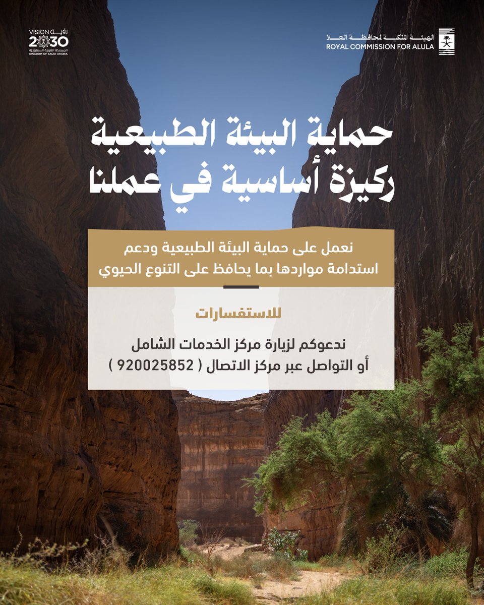 المتحدث الرسمي - الهيئة الملكية لمحافظة العلا tweet media
