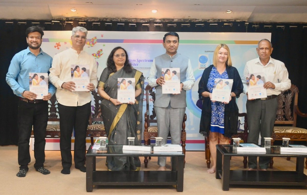 Rnetism's tweet image. Grateful to Hon’ble CM of Goa Dr. Pramod Sawant for releasing Ahaan Foundation’s ASD Sensitisation Prog Report 2024–26

Driving early identification. Enabling inclusion, as every child deserves dignity❤️

#AhaanFoundation #Autism #ASD #CMOGoa #Neurodiversity
#GoaCM #mentalhealth