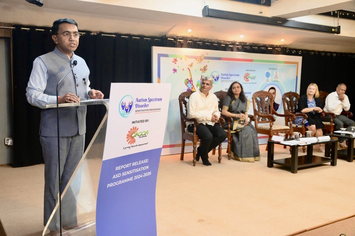 Rnetism's tweet image. Grateful to Hon’ble CM of Goa Dr. Pramod Sawant for releasing Ahaan Foundation’s ASD Sensitisation Prog Report 2024–26

Driving early identification. Enabling inclusion, as every child deserves dignity❤️

#AhaanFoundation #Autism #ASD #CMOGoa #Neurodiversity
#GoaCM #mentalhealth