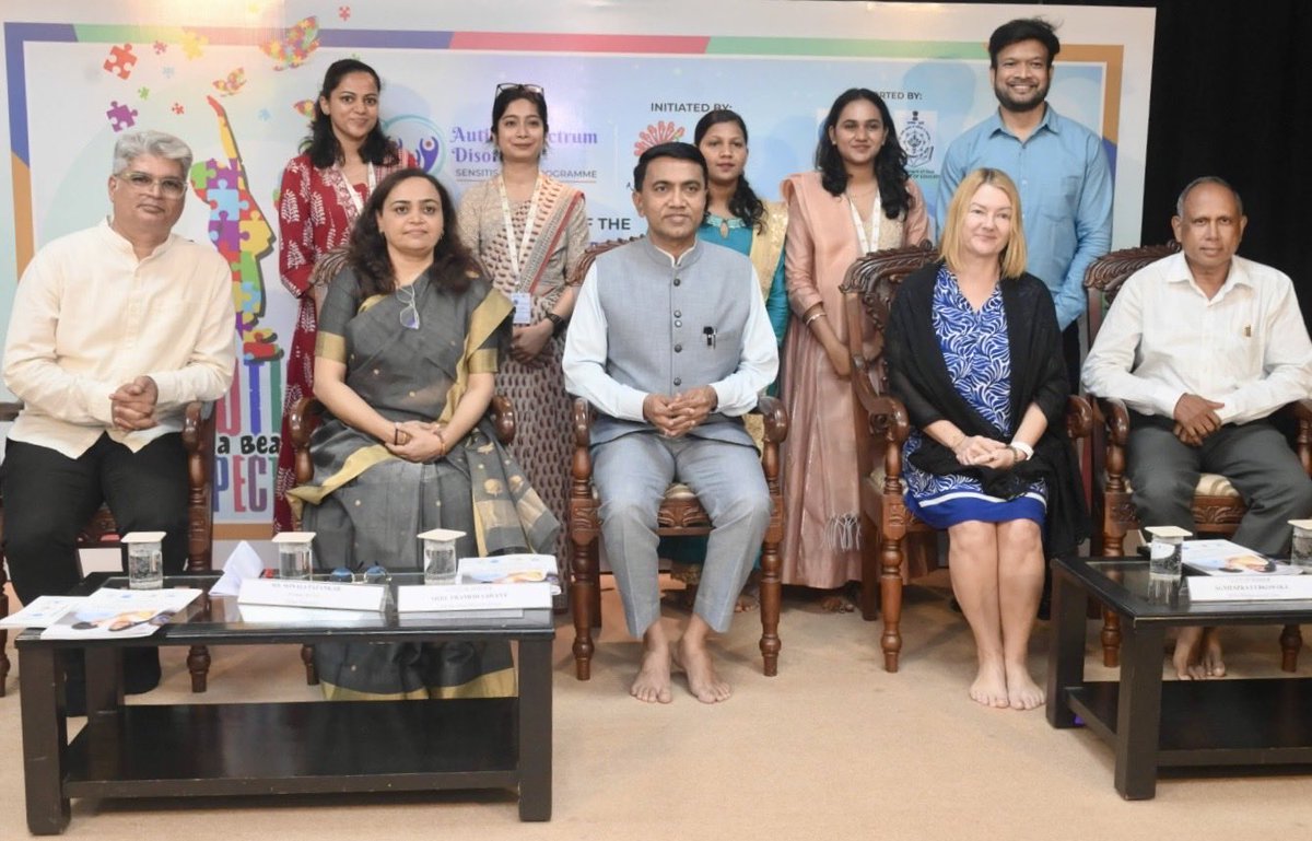 Rnetism's tweet image. Grateful to Hon’ble CM of Goa Dr. Pramod Sawant for releasing Ahaan Foundation’s ASD Sensitisation Prog Report 2024–26

Driving early identification. Enabling inclusion, as every child deserves dignity❤️

#AhaanFoundation #Autism #ASD #CMOGoa #Neurodiversity
#GoaCM #mentalhealth