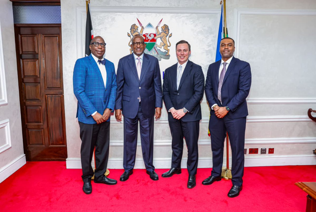 HonAdenDuale's tweet photo. Held a consultative meeting with CRDF Global and Helios Intel AI to advance partnerships focused on scaling AI-driven solutions in the health sector. 

Discussions centered on strengthening fraud detection, improving system interoperability and protecting digital health infrastructure.

Aligned with the USG–Kenya Bilateral Health Cooperation Framework and Kenya's Universal Health Coverage (UHC) agenda, we explored practical pathways to expand investment in digital health, with emphasis on using AI to enhance disease surveillance and response.

Through the Kenya National Public Health Institute (KNPHI), we continue to strengthen epidemic preparedness by improving laboratory networks, risk communication and emergency response.

I reaffirmed our openness to global collaboration, noting the value of shared expertise in advancing the One Health approach and meeting the 7-1-7 target for timely detection and response to public health threats.

These partnerships will support national priorities by strengthening frontline surveillance, streamlining data systems and reducing duplication.

The meeting was attended by Director General for Health, Dr. Patrick Amoth; Chairman of the Board at CRDF Global, Alonzo Fulgham and Vice President, Dabren Wills; Co-Founder of Helios Intel AI, Joe Scheidler; Digital Health Agency CEO Eng. Anthony Lenayara among other Ministry officials.