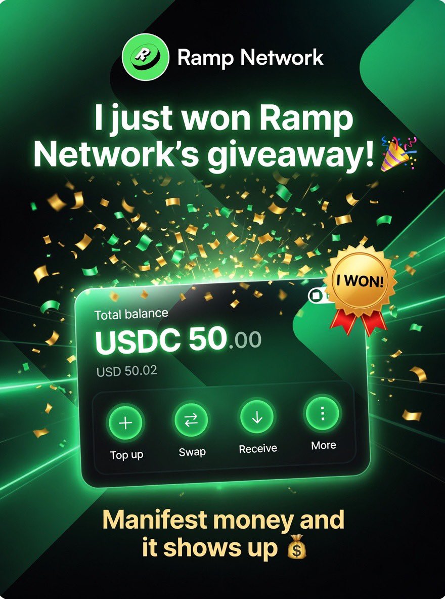 Rmoney Ramp When you manifest money… it really shows up in your wallet 💰 🎉 JUST WON ...