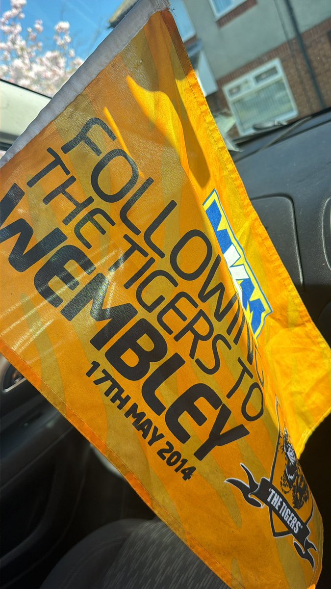 My good luck flag is out #hcafc UTT