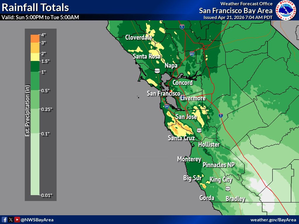 NWS Bay Area 🌉 tweet media