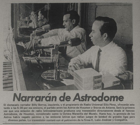 TomasTroncosoJr's tweet photo. A COLORES 

Ellis Pérez y Billy Berroa en el Astrodome, mi viejo está por ahí rondando ! 

@EllisPerezSr @billyberroajr https://t.co/t4oA1bc6n9