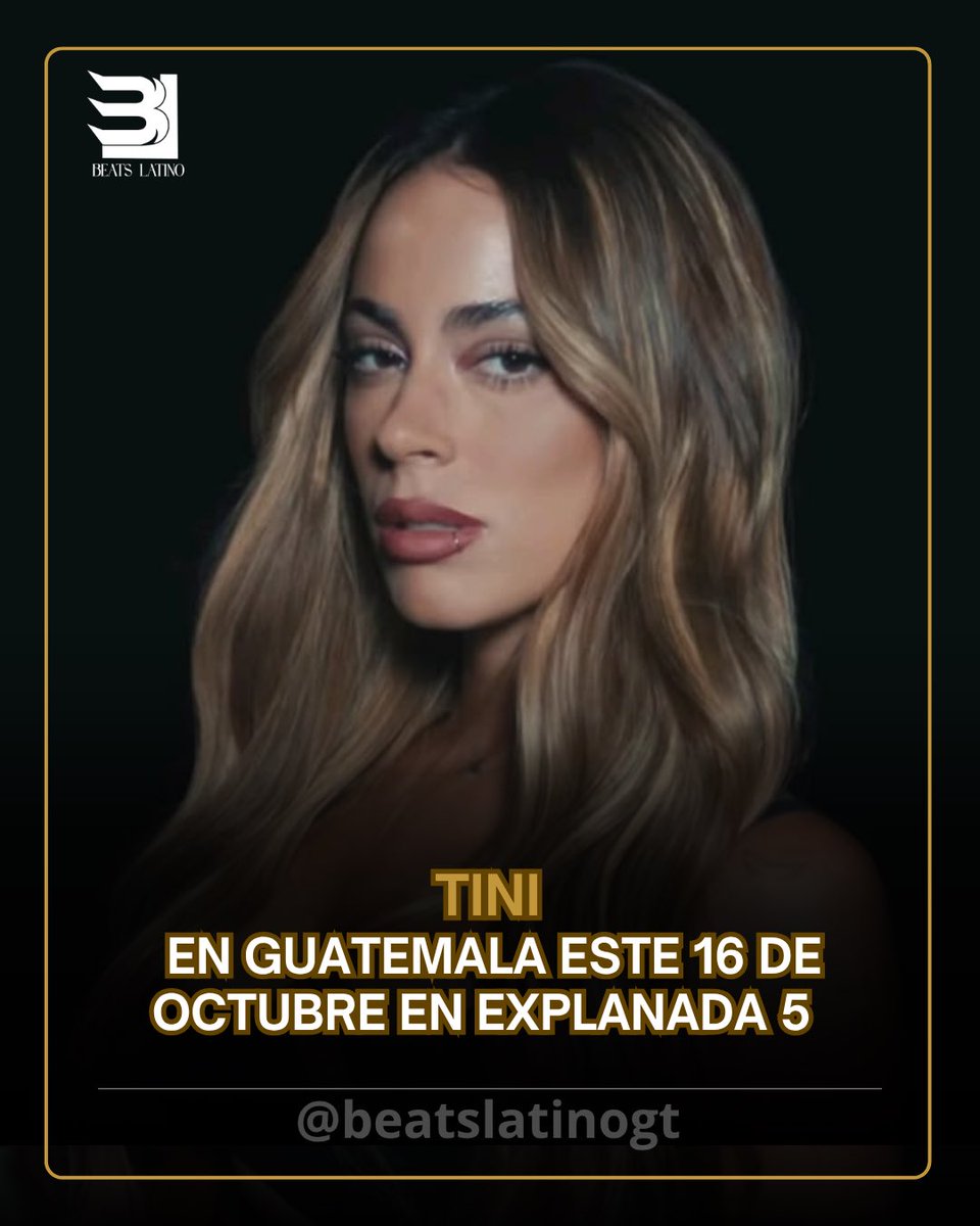 TINI EN GUATTTEMALA 🇬🇹🔥

Tini regresa al País este 16 de octubre con su Gira “FUTTTURA” , La estrella que ha conquistado escenarios en todo el mundo viene al País a encender corazones y hacer historia.

16 de octubre
Explanada 5

Preventa muy pronto 

Produce <a href="/chpguatemala/">Beto</a>