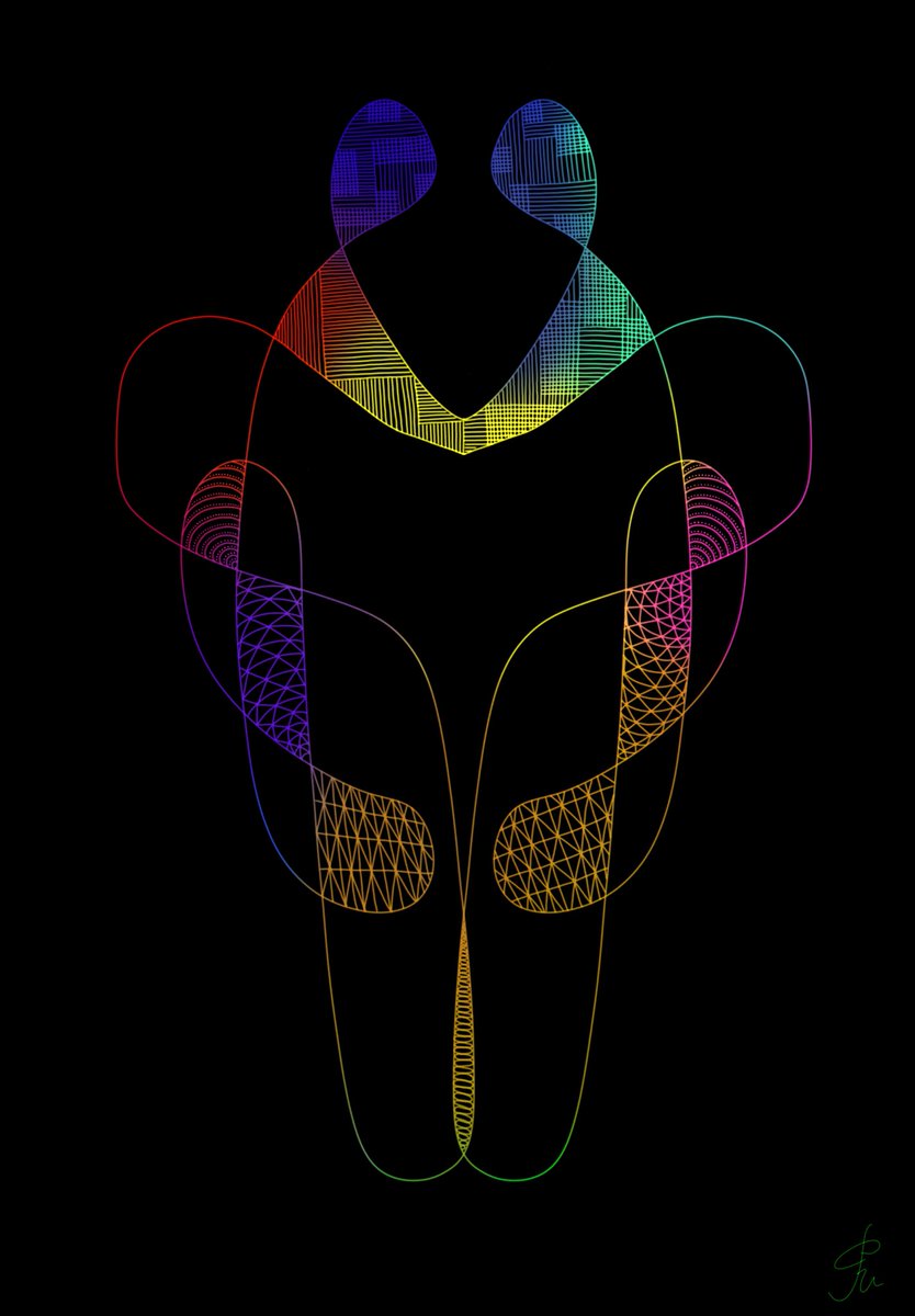 r0u_42o's tweet image. 擬同 -gidou-
The Replicated Self.

 #abstractart
 #geometricart
 #digitalart