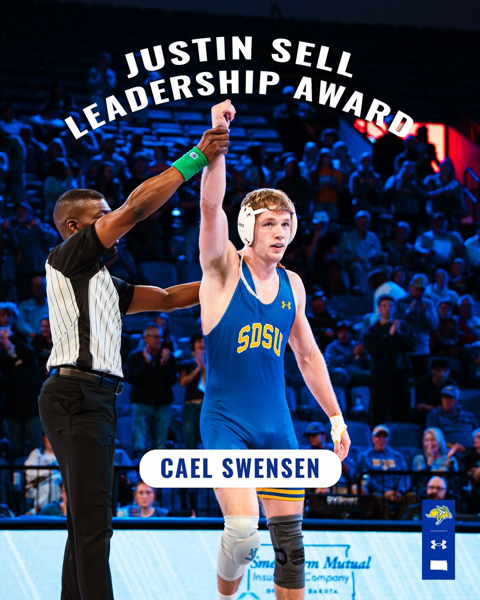 GoJacksWrestle's tweet image. Justin Sell Leadership Award: Cael Swensen

#GetJacked x #GoJacks🐰
