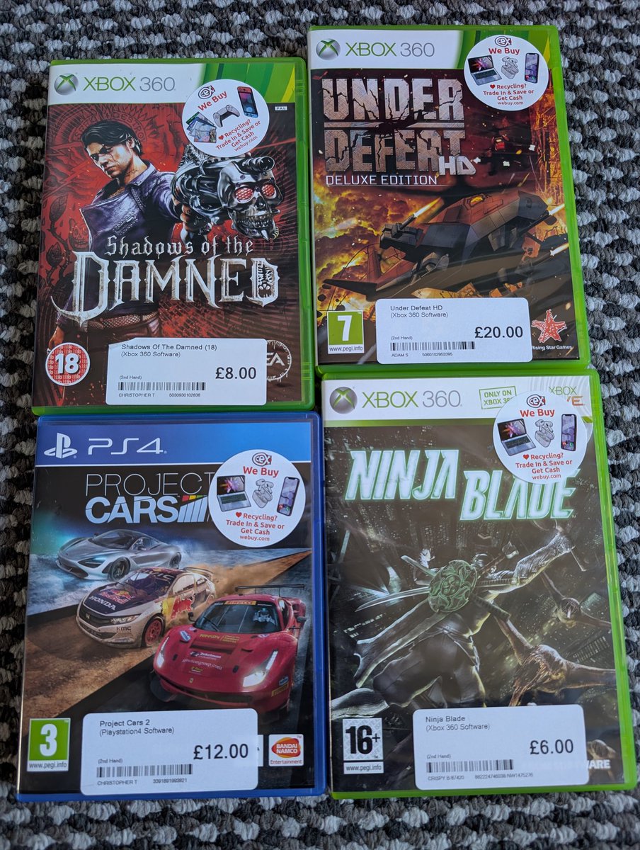 TheOneSpyker's tweet image. The Father in law wanted a trek around Newcastle. Obviously I got some games from CEX for my collection #PS4 #Xbox360