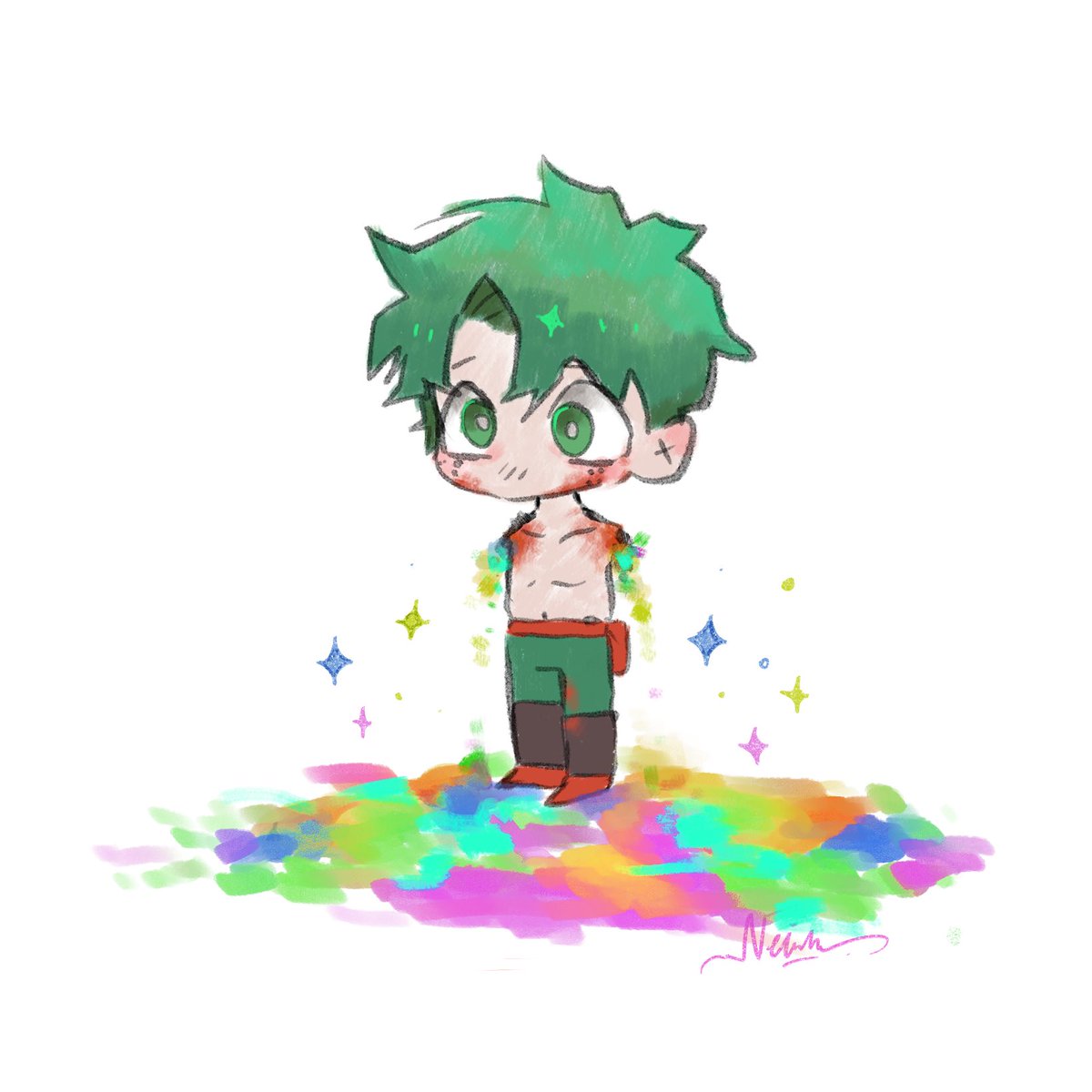 Izuku gives all the whimsical to you 🥦✨✨