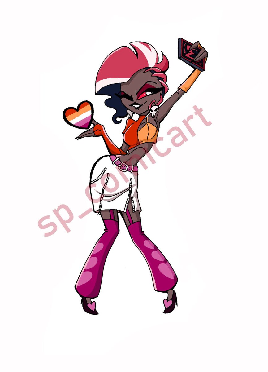 SBSP_fancomic's tweet image. Ladies and gentlemen, here's the Diva!❤️ Since I've read that many in the fandom are complaining about the lack of lesbian women on the show, I decided to start with them 😊 #hazbinhotel #pridemonth #fanart