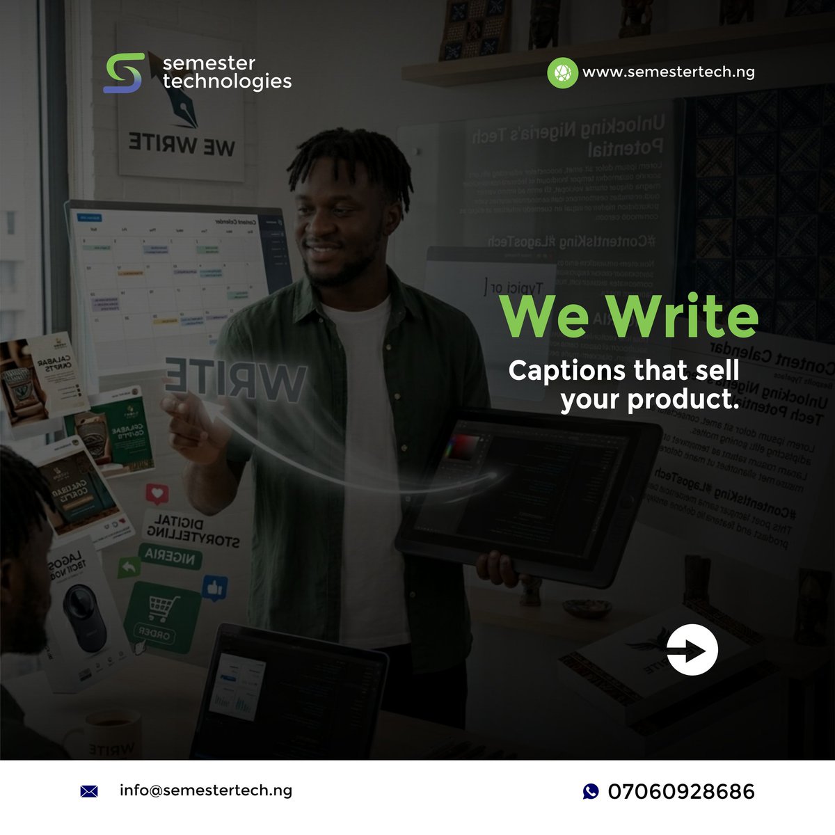 semestertech's tweet image. Outsourcing your digital presence to Semester Tech means more time for your executive tasks and better visibility for your brand.

#SMM #BusinessGrowth #DigitalMarketing #SemesterTech