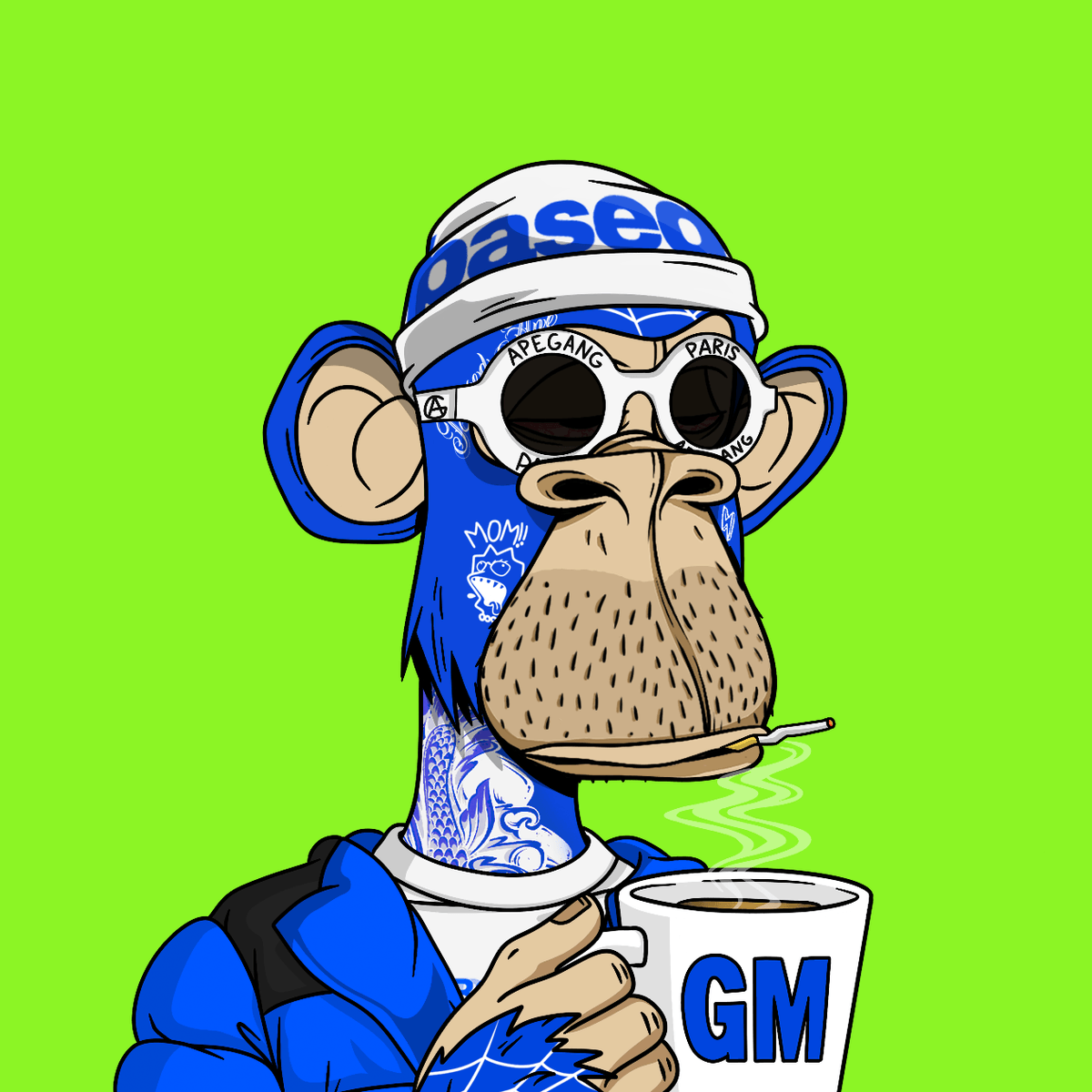 BasedApeGang's tweet photo. GM #BasedGang 

lets see some apes this morning! @base @apecoin https://t.co/R5qtp6qnHm