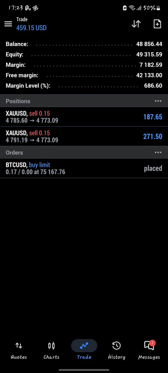 EthanSerumaga's tweet image. Patience is the highest-paying skill in the market. 🧘‍♂️
​Blue looks good on $GOLD. Targets in sight, stops at BE. We don’t chase; we wait for the setup to come to us.
​#Gold #Trading #PriceAction