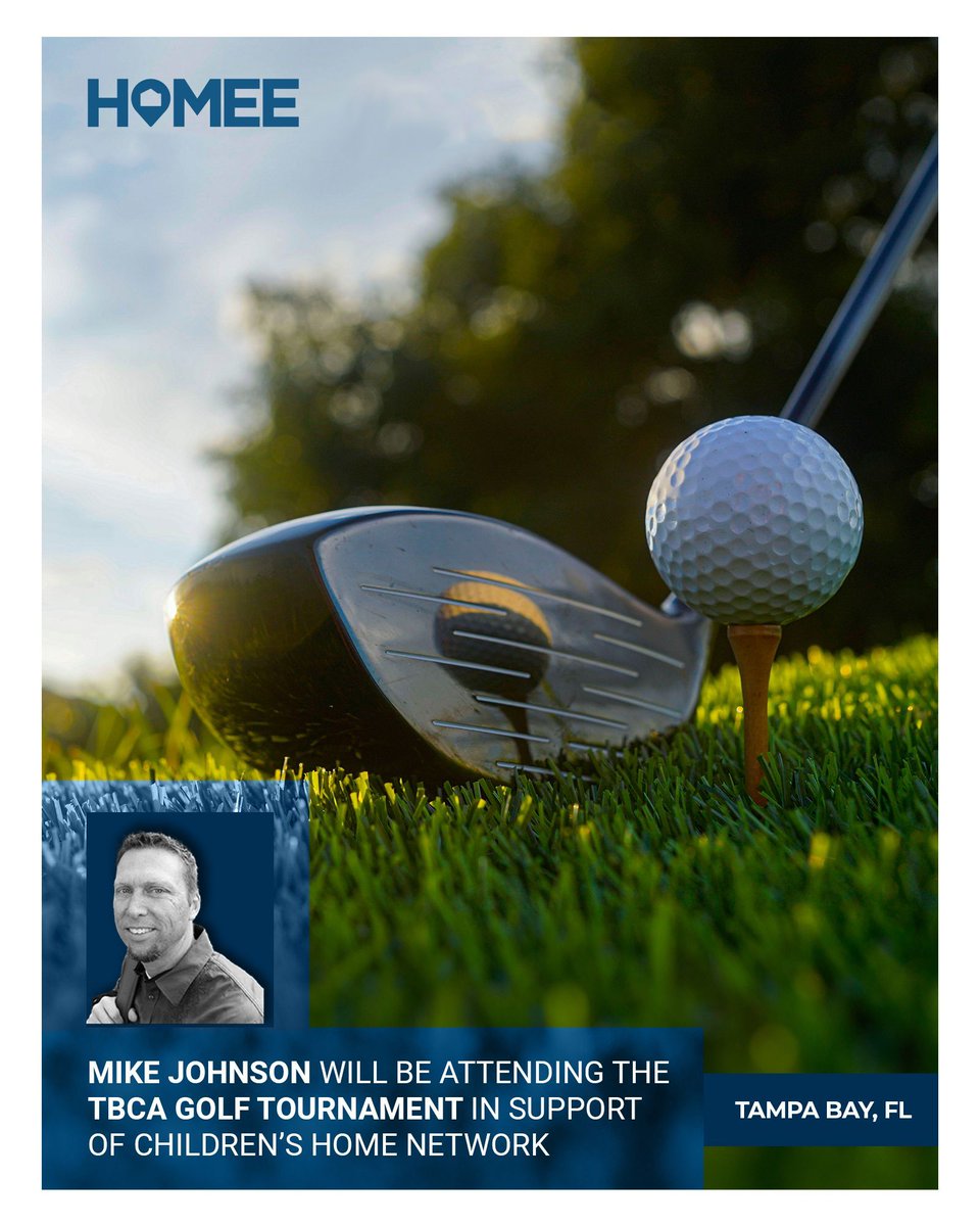 HOMEE_USA's tweet image. Join Mike Johnson, HOMEE’s VP of Business Development, at the Annual TBCA #Golf Tournament in support of @childrenhomenet 💙

Please bring a #donation of socks; we hope to see you there:
📅 April 24, 2026
📍 @HeritageIslesFL
🔗 tampabayclaims.com/golf-tournament