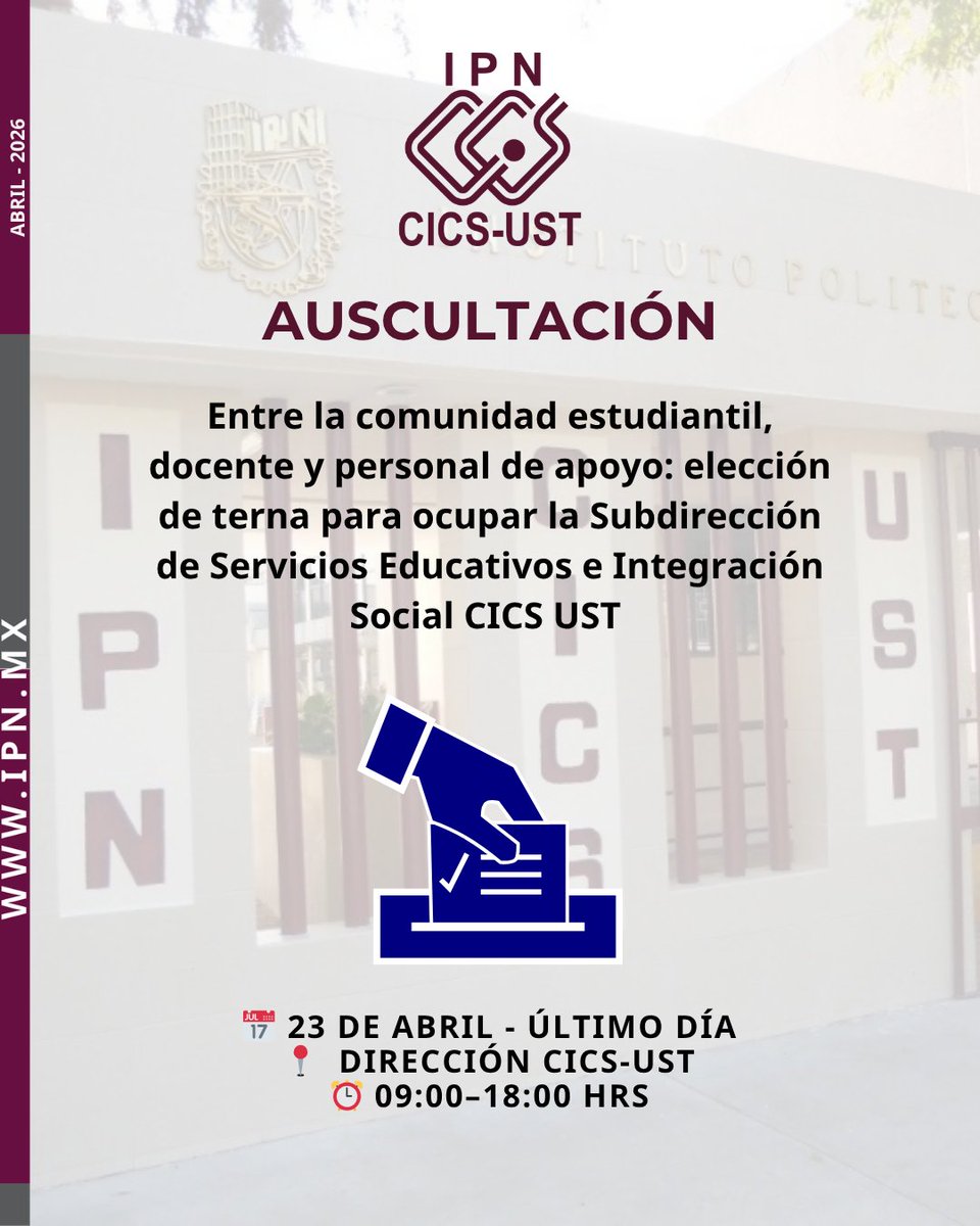 CICS Santo Tomás IPN tweet media