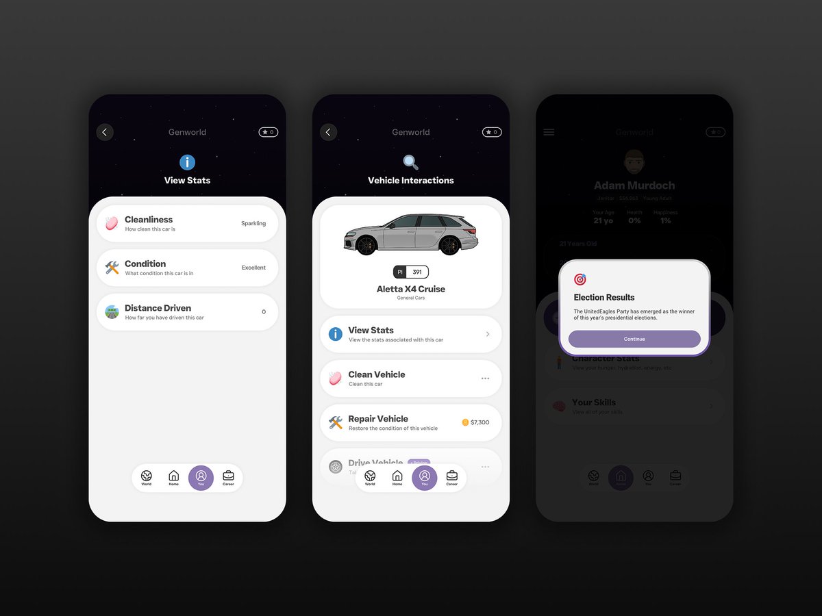 AdamrMurdoch's tweet photo. 24 screenshots of the Genworld release build! The rest are in the comments 😩. https://t.co/Zet2PX5xci