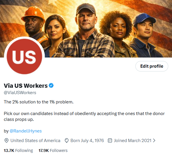 PeoplePrimaries's tweet photo. We are the 2% solution to the 1% problem.
No one else will save us.
Boots on the ground. Organize in your district.
Vet and back real worker-chosen candidates.
Reply “COUNT ME IN” + your state if you’re ready to mobilize.
RT if you’ve had enough.
#2PercentSolution #AmericanWorkersFirst #H1BReform