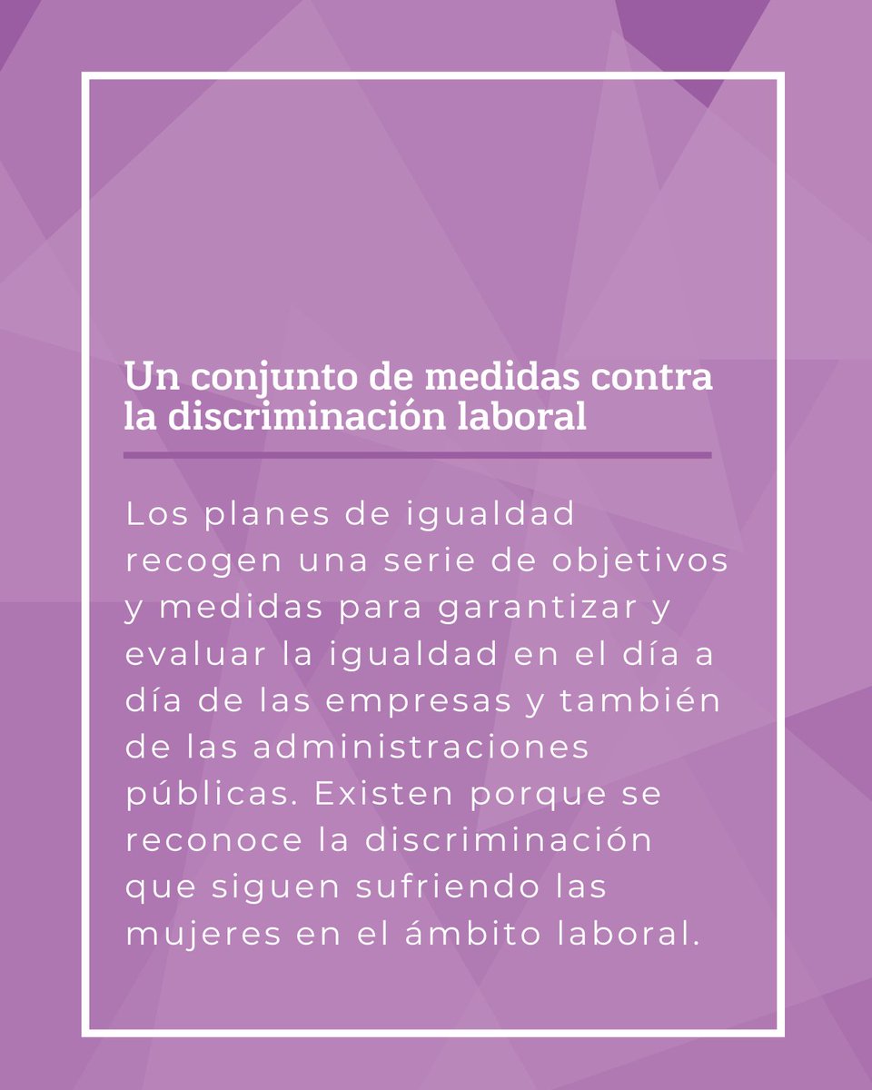 mujeresjuezas's tweet image. Los planes de igualdad son una herramienta fundamental para que las empresas adquieran un compromiso real para eliminar la discriminación.⚖️

No es un trámite, es una obligación.💜

#mujeresjuezas #plandeigualdad #igualdad #AMJE