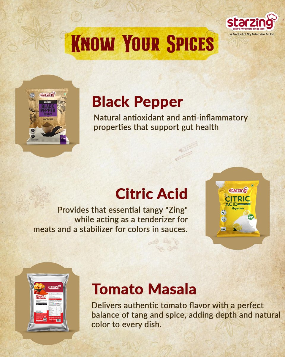 sostarzing's tweet image. Ever wondered how to take your cooking from good to great? 🤔

It’s all about knowing your ingredients! ✔️

#Starzing #Masala #Spices #KnowYourSpices #B2B #Wholesalers #HotelOwners #Restaurants #Chefs #Quality #Authentic #Premium #Export #Global