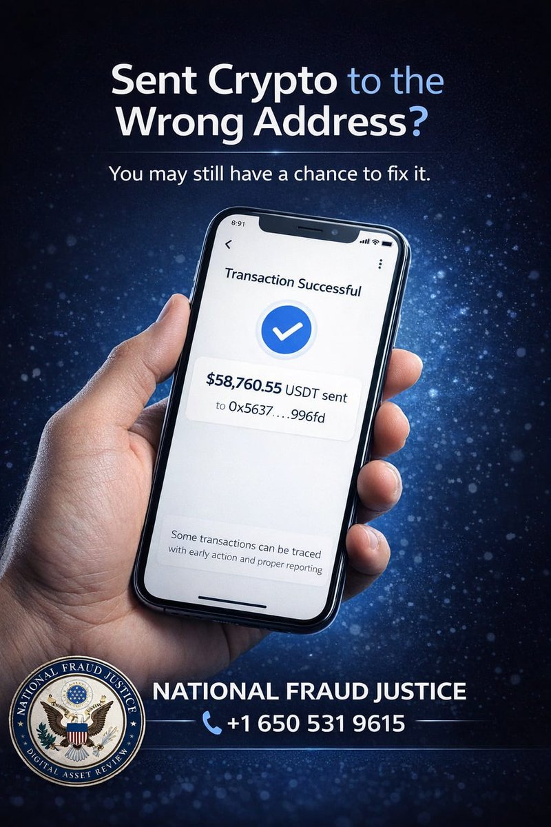 NationalfraudJu's tweet image. Case insight:
Misdirected crypto transactions aren’t always the end.
In some cases, movement can be tracked and escalated.
#CryptoSecurity #FraudAwareness
#BlockchainAnalysis #OnlineSafety
#DigitalSecurity #CyberSecurity
#trend #xpost #explore #fypシ゚viral