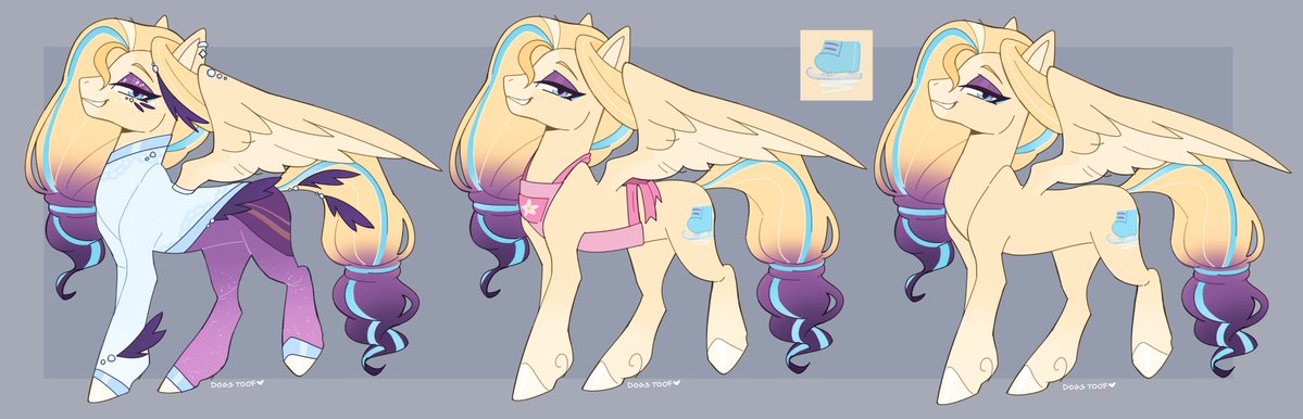 dogstoof's tweet image. doing #artfight refs!! my #mlp ocs 

(tripple is owned/designed by @BigDaddyRachel2)

half-brothers Frostbite and Tripple Lutz, both mean, both gay, both disgustingly talented ice-skaters