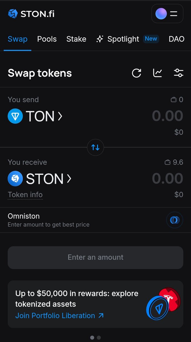 Sweet_Serendip's tweet image. Want to move your assets seamlessly across different blockchains?

STON.fi’s cross-chain swaps break down barriers, letting you trade tokens beyond TON with ease and security.

#TON #STON #STONfi #BlockchainSecurity @ston_fi