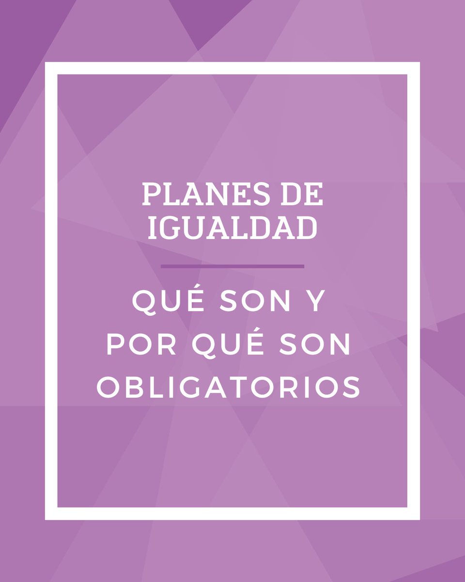 mujeresjuezas's tweet image. Los planes de igualdad son una herramienta fundamental para que las empresas adquieran un compromiso real para eliminar la discriminación.⚖️

No es un trámite, es una obligación.💜

#mujeresjuezas #plandeigualdad #igualdad #AMJE