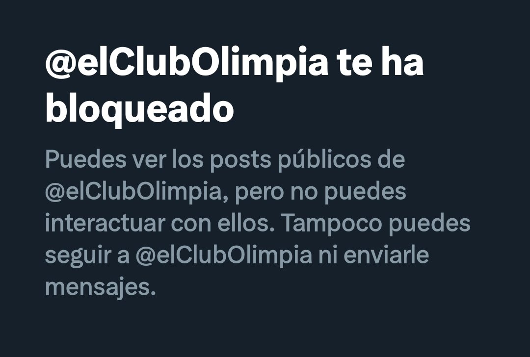 <a href="/oscardelgado60/">Oscar Delgado López #1316</a> <a href="/MiguelA2279/">Miguelg📿</a> <a href="/elClubOlimpia/">Club Olimpia</a> <a href="/losdeosvaldo/">Los de Osvaldo Peña Oficial</a> <a href="/OlimpiaMedia/">Olimpia Media</a> <a href="/eduardo_delmas1/">edudelmas10</a> <a href="/nandefranja/">Ñande Franja</a> <a href="/arielinsfran83/">Ariel Insfrán Yegros</a> <a href="/penafranjanegra/">Peña Franjanegra</a> <a href="/franjeado/">Franjeado.com</a> <a href="/MonchodeLaO/">Franjeado Soy 79.90.02</a> <a href="/SomosOlimpia/">Somos Olimpia™</a> <a href="/locosx_lafranja/">Locos x la Franja</a> Twitter nio pea leka , si yo le voy a demandar a los pingüinos por lo que me dicen me voy a enriquecer,  para tirotear son muy machitos y para recibir piedrazos son muy sensibles las pinguinas , hasta bolimpia me bloqueo por pinchecha mmmm 💅💅💅💅⬜️⬛️ SALUTE 🥂🥂