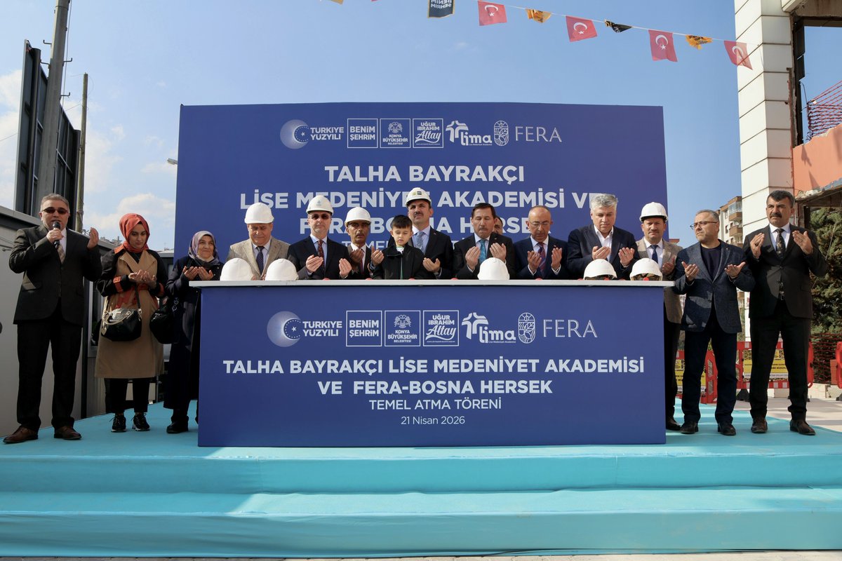 a_pekyatirmaci's tweet photo. Konya Büyükşehir Belediyemizin Bosna Hersek Mahallemize kazandıracağı “Talha Bayrakçı Lise Medeniyet Akademisi ve Fera Bosna Hersek” projelerinin temel atma törenini dualarla gerçekleştirdik.

Gençlerimizin eğitim ve sosyal hayatına büyük katkı sunacak bu iki kıymetli projenin hayırlı olmasını diliyor, Selçuklumuza kazandırılacak bu yatırımlar için Konya Büyükşehir Belediye Başkanımız Uğur İbrahim Altay’a teşekkür ediyorum.

| @u_ibrahim_altay

📌 Bosna Hersek Mahallesi