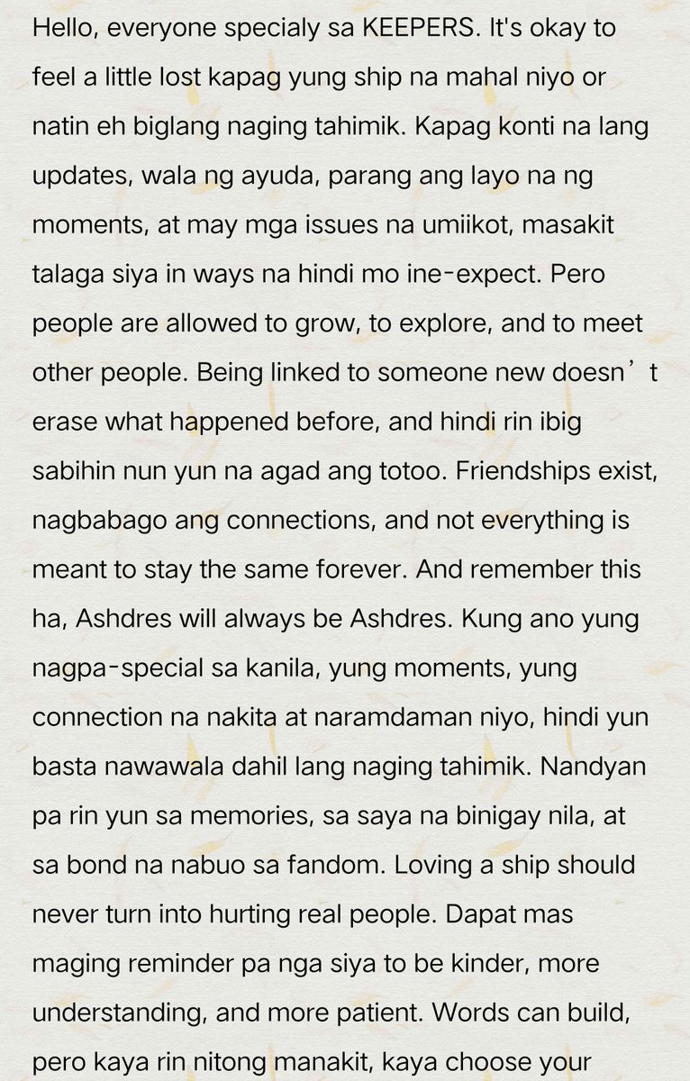 Hani_xehws's tweet image. A LITTLE MESSAGE FOR KEEPERS AND FANS OF ASH AND ANDRES. ALWAYS CHOOSE KINDNESS, EVERYONE. 
#ASHDRES #Keepers #Amnse #ashdres #trending #new