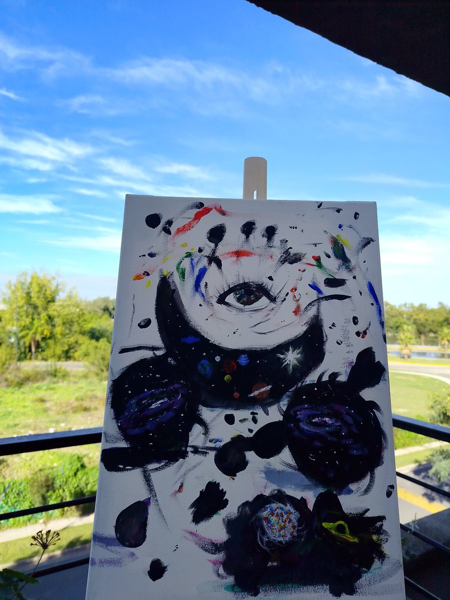 Lucacabrer41006's tweet image. Espacio Abstracto

sobre bastidor de 35 x 51 cm.
La pieza explora  la percepción y el universo interior. El ojo central es como símbolo de conciencia, mientras que las formas y composiciones abstractas evocan lo cósmico.
Obra única.
Precio: $50.000

Envíos a BS AS
#arte
#cuadro