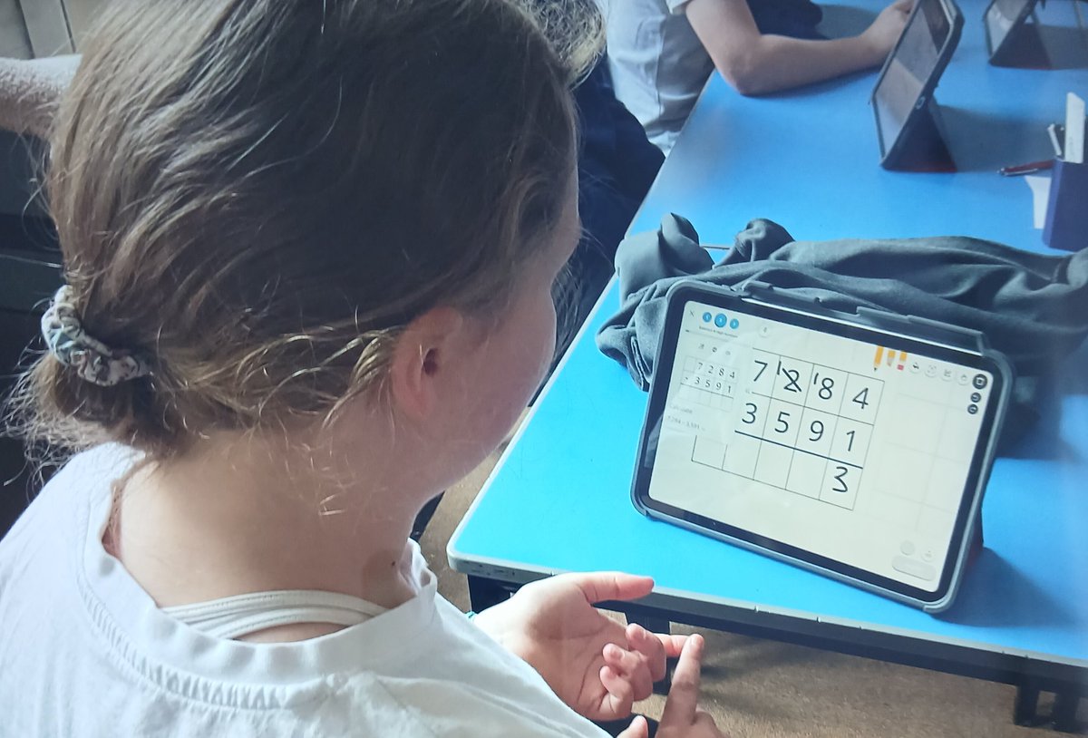 stpetersgala's tweet photo. P6 are easing in to the new school term with some maths recapping. We were reminding ourselves how to do the standard written method to subtract with regrouping today. #keepimproving @SBCNumeracy @SBCEducation1 https://t.co/D3HebOAkW7