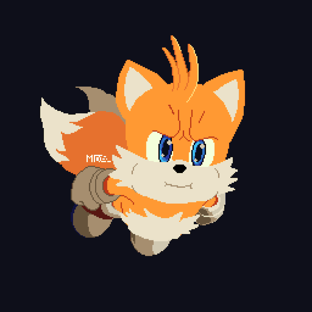 Fadastudio25's tweet image. #TailsTuesday , Here's the Movie Tails I redraw in Pixel back in 2024👀.
.
#tails #pixel #sonicmovie