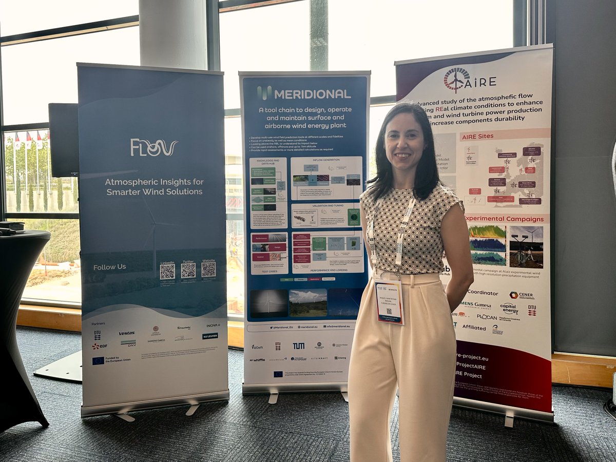 ProjectAIRE's tweet photo. Here we are at WindEurope, enjoying a full day of sessions, including ours! Our joint event with FLOW and MERIDIONAL is now underway at N115+N116. We are sharing the results and progress of all 3 projects, with a dedicated session on WindLab. We'd love to see you! https://t.co/SDZ7qpfMHg