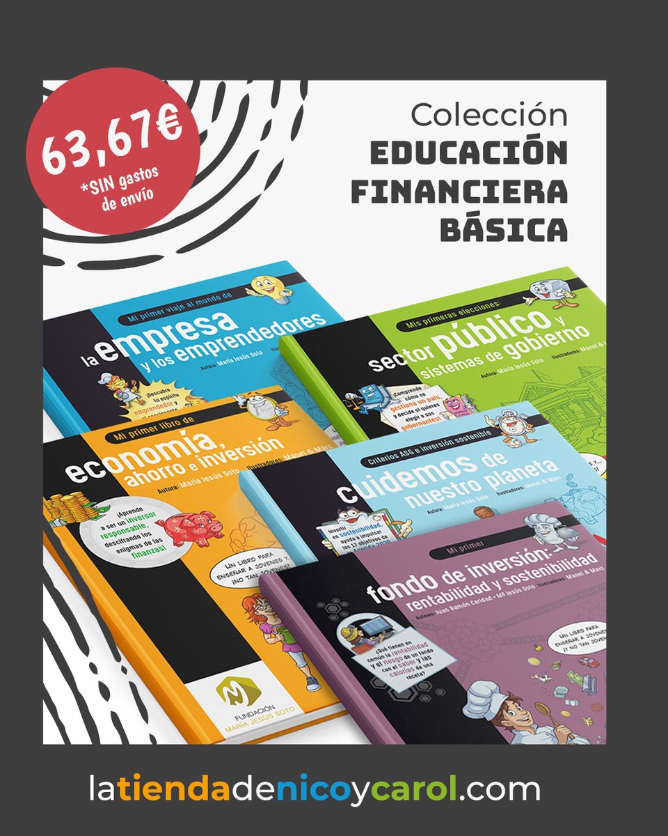 Fundacion_MJS's tweet photo. 📚Celebra el Día del Libro con nosotros.

Este 23 de abril, queremos fomentar la lectura… ¡y también la educación financiera!

🎁 10% de descuento en todos nuestros packs en la tienda online.

👉 Disponible únicamente el 23 de abril
https://t.co/6bZWWqZYCh
#DiaDelLibro https://t.co/7T9pz6Ehsp