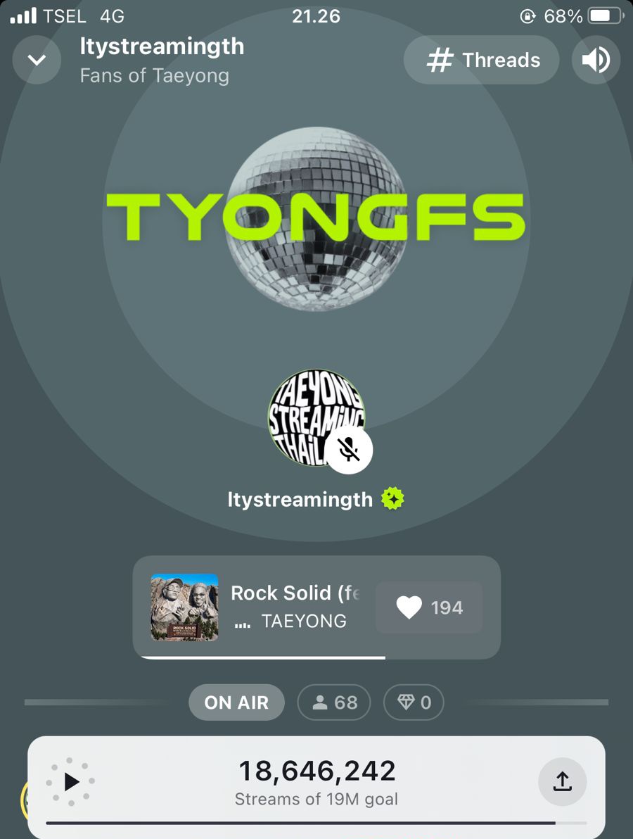 Let's park our account at Stationhead
Taeyong eat. Anderson .Paak Rock Solid
Stream all together with Tyongfs👇🙌
share.stationhead.com/h5984moq2fey