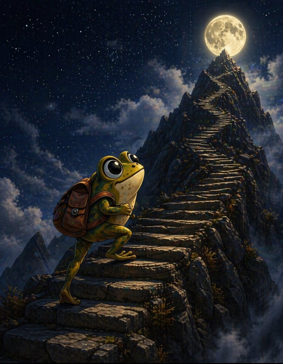 Frawgaround's tweet image. Tiny $FRAWG has a daunting task ahead of him. What’s new? He’s got what it takes to get to the moon. Community. Transparency. Determination. #LFG 🚀🚀🚀 #SolanaGems #WAGMI