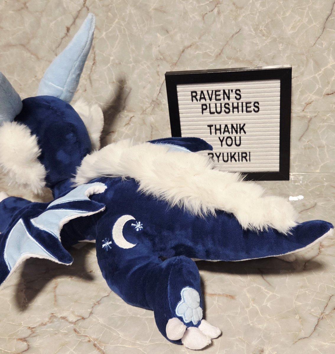 RavensPlushies's tweet image. Just finished this custom dragon plushie for @RyukiriDragon 
#dragon #dragonplush #custom #commission #plushie #stuffie #handmade