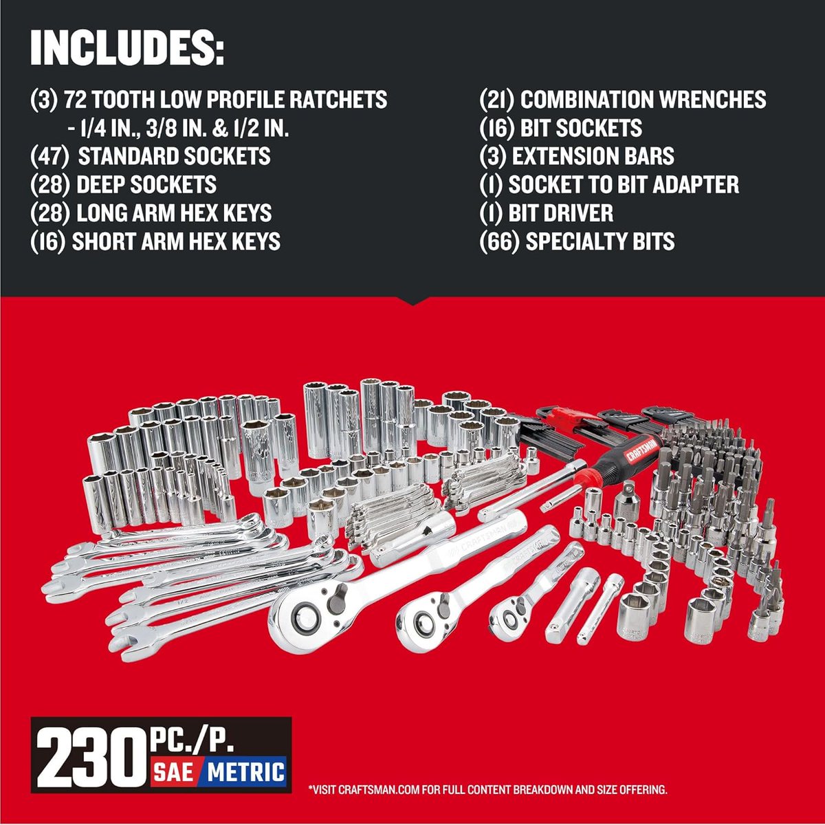 JCteixeira66's tweet image. Level up your tool collection with the CRAFTSMAN VERSASTACK 216-piece set! 🛠️ This professional mechanics kit comes in a stackable, durable case for perfect organization. High-quality tools for any job.

Get the deal: amzn.to/4sQNWSe

#Craftsman #Tools