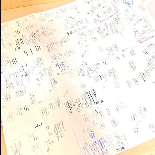 だいたいの流れが出来たような気がするのでiPadでセリフ入力していく。

いつもセリフ打ちながら頭の中でコマ割りと絵考えてる。

今回は上手くいくといいなぁ〜😮‍💨💭