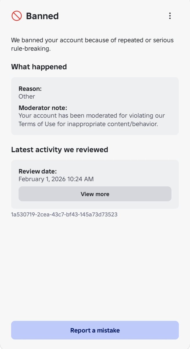 savvvvv43's tweet image. #roblox #banned #noreason #help @Roblox_RTC @KreekCraft @Roblox #fyp #share #glitche # this is so weird why am I still banned