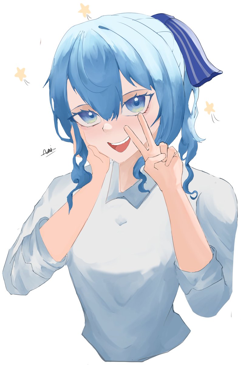 Nairin_7's tweet image. Hoshimachi Suisei🌠🌠

#art #HoshimachiSuisei #Suisei #hololive #hololivejp #Vtuber