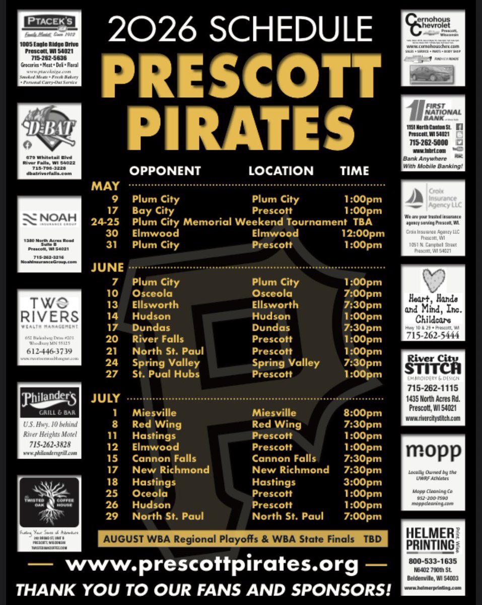 Prescott Pirates tweet media