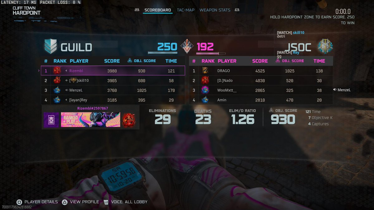 Rizembl's tweet photo. @dotdotz999 @Bance Played him and his mate both full aimbot then acts on live that he’s legit 💀💀 https://t.co/PyerIOfG9D