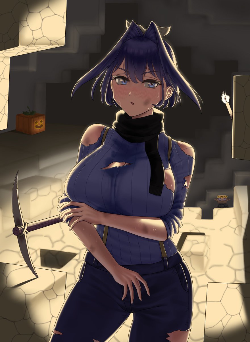 baitoubaozou's tweet image. Just want to draw backlight Kronii and bald Gigi in Hytale
#kronillust