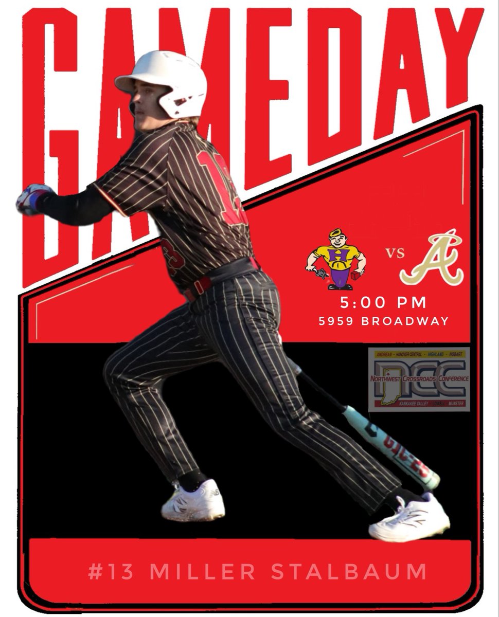 andreanbaseball's tweet photo. 🚨 ⚾️ GAMEDAY on BROADWAY ⚾️ 🚨
The Niners return to conference play for round 2 vs Hobart today. First pitch is set for 5 PM at Home, 5959 Broadway. Come on out and catch the boys in action. #Niners #work2do #GodFamilyAndreanBaseball https://t.co/wIi8VuKPgr